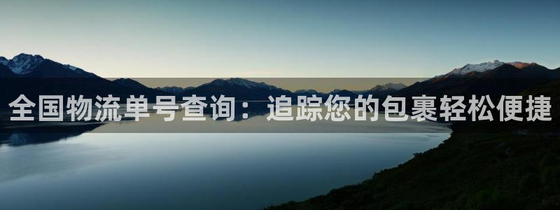 28圈注册网页版：全国物流单号查询：