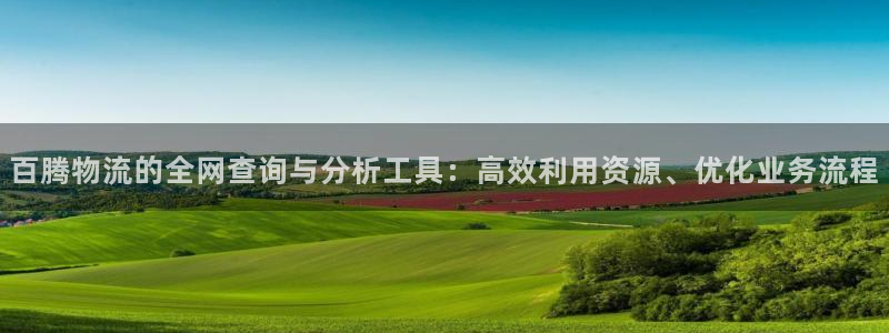 28圈注册与教程：百腾物流的全网查询