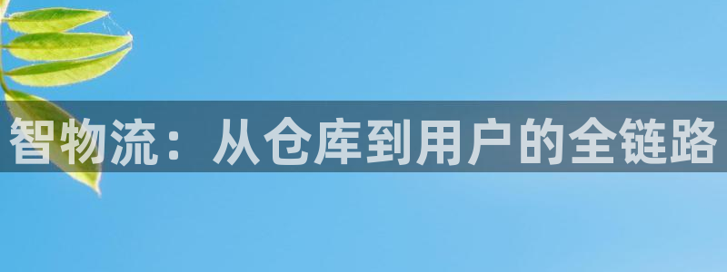28圈流水怎么算:智物流:从仓库到用