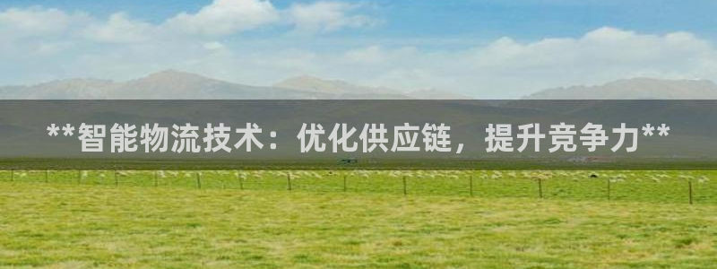 28圈网站怎么注册：**智能物流技术