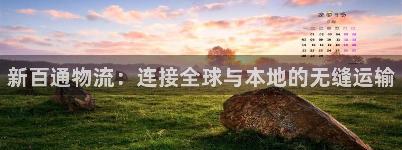 28圈登录流程:新百通物流:连接全球