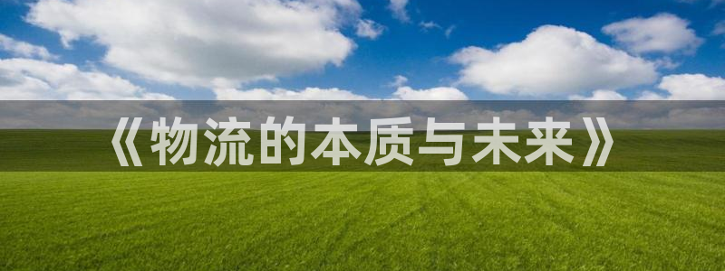 28圈游戏：《物流的本质与未来》