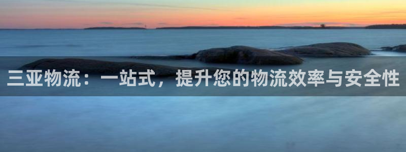 28圈代理落网:三亚物流:一站式,提